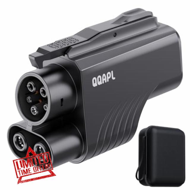 2025 Advanced NACS to CCS Electric Vehicle Adapter - UL2252 Safety Certified - 500A 1000V Fast Charging - IP65 - Dual Lock - Smart Temp Control - Compatible with Tesla Superchargers -NACS DC Adapter