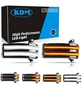 KDM Led Sequential Side Mirror Reflector Light Fit for 2014-2019 Chevy Silverado GMC Sierra 1500 ...