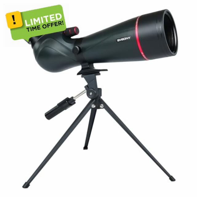 SVBONY SV406 20-60x80 Spotting Scope with Tripod