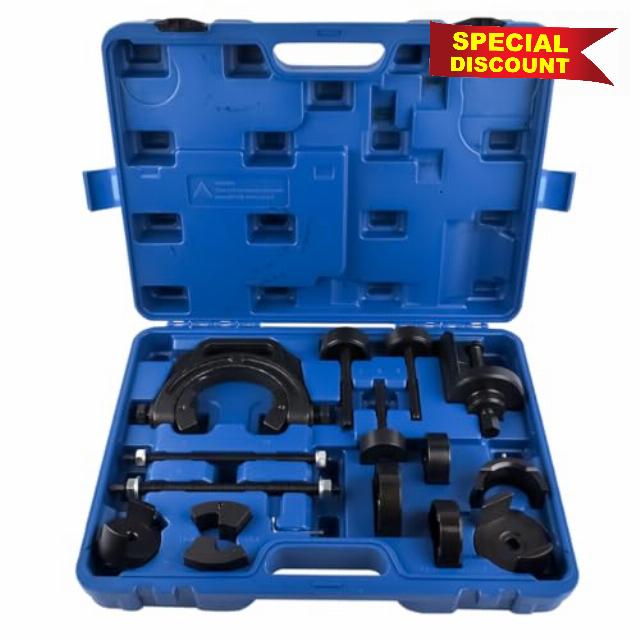 48725-28050 Bushing Press Kit Rear Axle Arm Suspension Bushing Removal Install Tool Kit Compatible with T'oyota Avensis Corolla Previa Yaris Camry Picnic