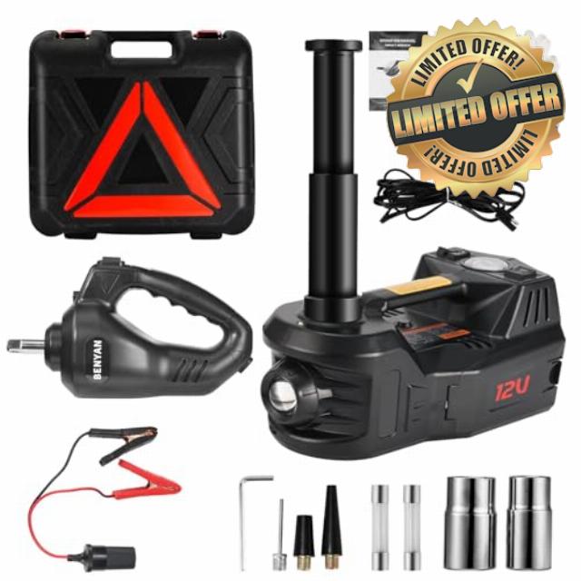 Electric Car Jack kit 5 Ton 12V Electric Floor Jack Lift for Vehicle