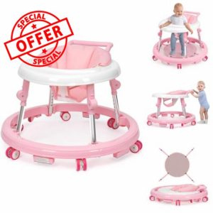 Baby Walker Foldable with 9 Adjustable Heights