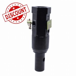 Auger Adapter 2 inch Female Hex to 2 inch Male Round Auger Shaft Bit Adapter Conversion Bolt Pin Auger Attachments