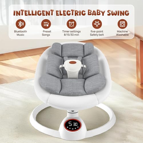 Portable Baby Swing with Extra Pad