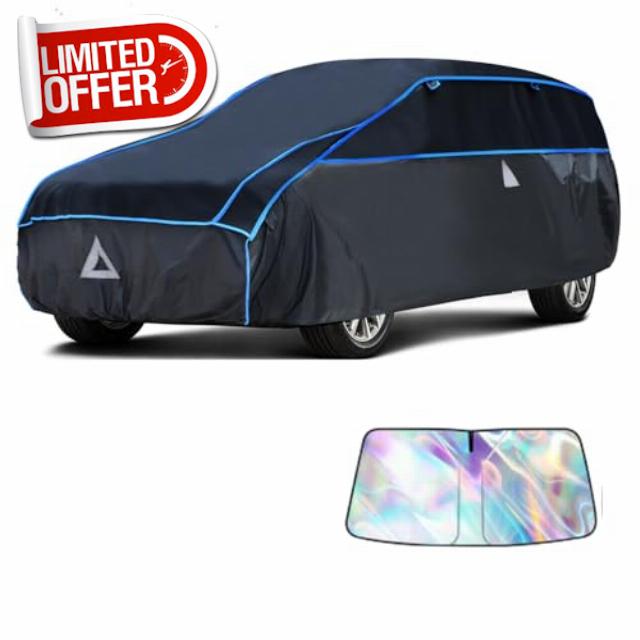 SUV Hail Protector Car Cover with Thick Multi-Layered EVA | Gift Windshield Sun Shade | Custom Fit Toyota RAV4