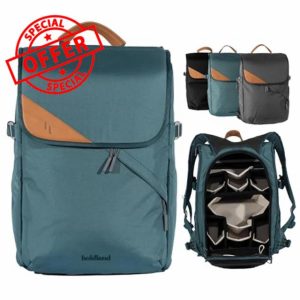 28L Camera Backpack Bag for Men or Women Photographers with Waterproof Rainfly