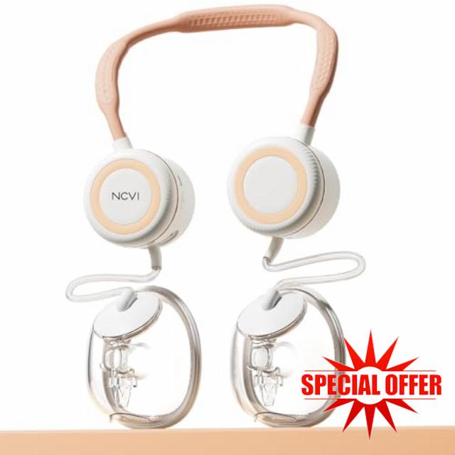 NCVI Neckband Wearable Electric Breast Pump On-The-go