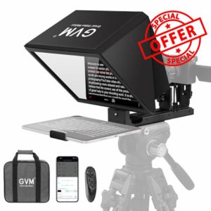 GVM 12" Teleprompter for iPad Tablet Phone DSLR Camera