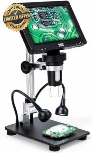 Digital Microscope 100-1600X with 7-inch LCD Screen