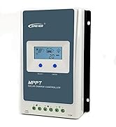 Temank EPEVER Dual Battery Solar Charge Controller 20A 12V 24V Duo-Battery Solar Controller for R...