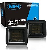 KDM LED License Number Plate Light with 3 Red OLED Neon Tube Compatible with 2005-2015 Toyota Tac...