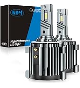 KDM 2025 Upgraded H11B LED Fog Light Bulb, 80W 10000 Lm High/Low Beam Replacement Bulb, 600% Brig...