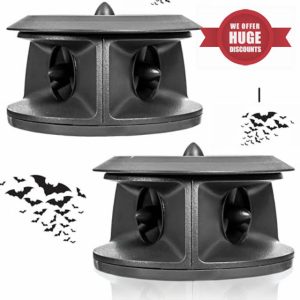 CLEANRTH BCS202 Bat-Blocker Pro - Safe Ultrasonic Bat Repellent (2 Pack)