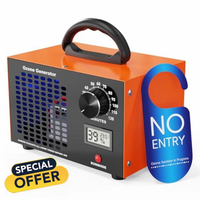 Ozone Generator - 60000 mg/h Ozone Generator for Large Spaces up to 5000 Sq.Ft