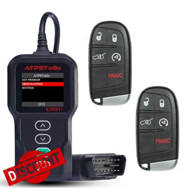 DIY Key Fob Replacement fits for 2014 2015 2016 2017 Dodge Durango/Jeep Grand Cherokee 5 Buttons Keyless Entry Remote Control Key Replace FCC ID: M3N40821302 Frequency:433 MHz.