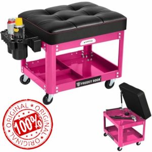 Rolling Mechanic Shop Stool with Wheels