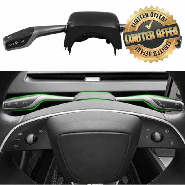 Gear Shifter Turn Signal and Headlamp Switch Stalk - Four-Speed Shiftable Multi-Function Lever for Tesla Model 3 Highland