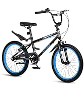 20 Inch Kids' Bike for Boys Aged 7-12, BMX-Style Bike for Kids, Lightweight Children's Bicycles w...