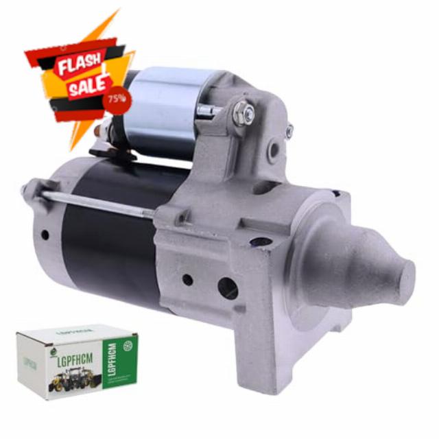 12V 0.6KW 9T Starter Motor EG371-63010 EG371-63011 Compatible for Kubota ZG222 ZG227 ZG222A-AU ZG222A-AU ZG327P ZG327PA-AU Zero-Turn Mower for Kawasaki Eng FH721D