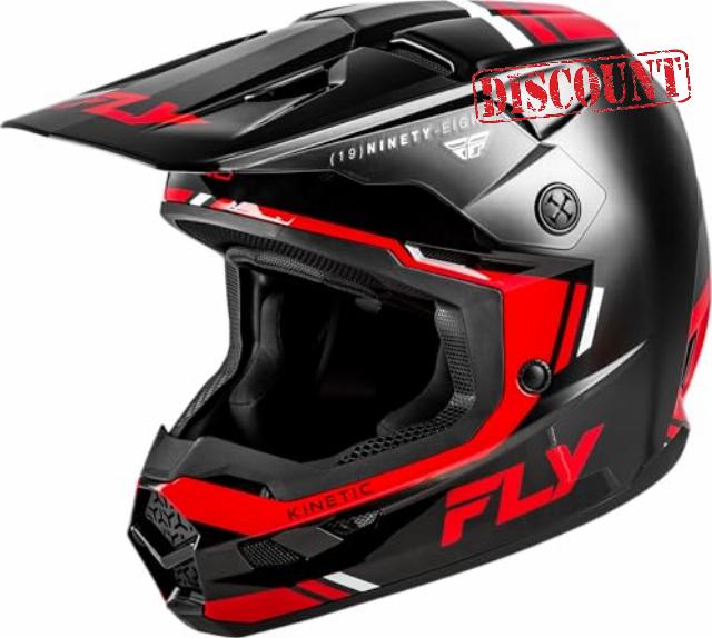 FLY Racing Kinetic Verdict Helmet - Black/Red/White