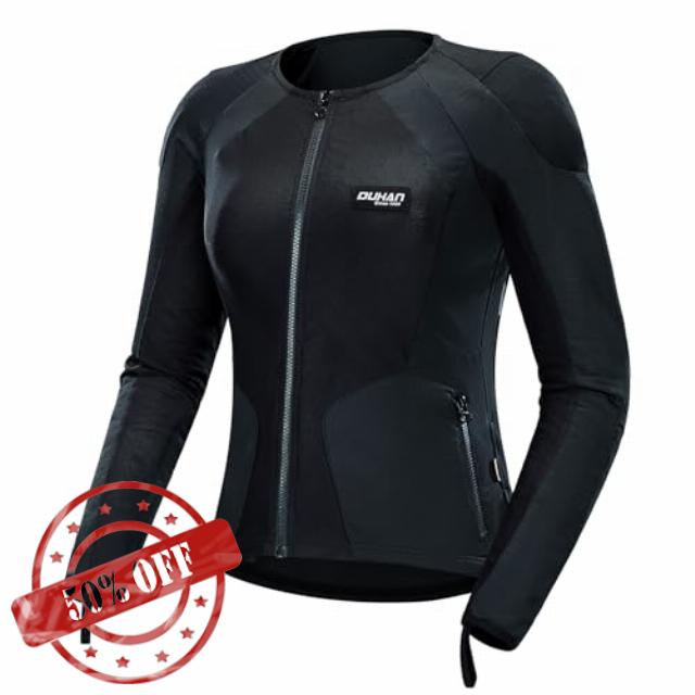 DUHAN Motorcycle Jacket Women with CE Level 2 Armored Summer Mesh Motorcycle Shirt for All Seasons Adventure/Motorbike/Riding