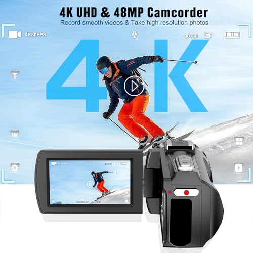 18X Digital Zoom Camera Recorder with Microphone