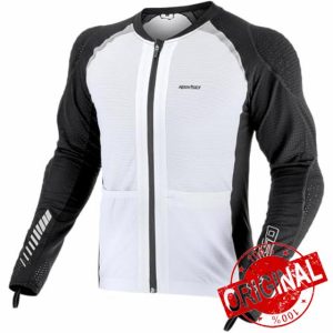 Men's Armored Motorcycle Shirt with CE Certified Protective Mesh Motorcycle Jacket Men with Reflective Strips