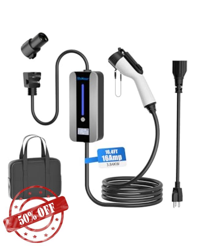Level 1&2 Electric Vehicle Charger for Tesla and SAE-J1772 EVs