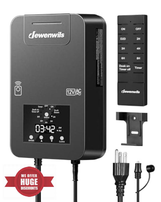 DEWENWILS 200W Low Voltage Landscape Transformer