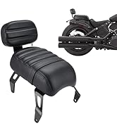 Aferrizu Detachable Sissy Bar Backrest+Luggage Rack Rear Grab Handles Bracket Kit, Fit for Harley...