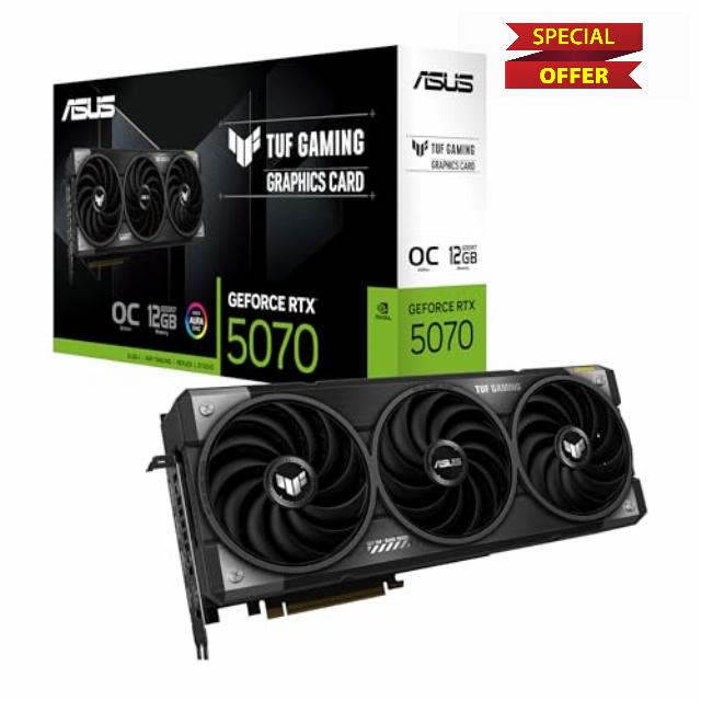 ASUS TUF Gaming GeForce RTX ™ 5070 12GB GDDR7 OC Edition Gaming Graphics Card (PCIe® 5.0