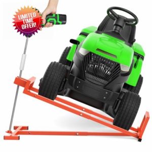 1200LB Lawn Tractor Lift Jack & Riding Mower Lift with Rotating Sleeve & Manual and Power Tool Handle