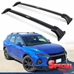 330 LBS Upgrade Roof Rack Fit for Chevy Blazer 2019-2025 Black Crossbars Luggage Carrier Bars Kayak Rack Bike Rack Cargo Bar Cross Bars