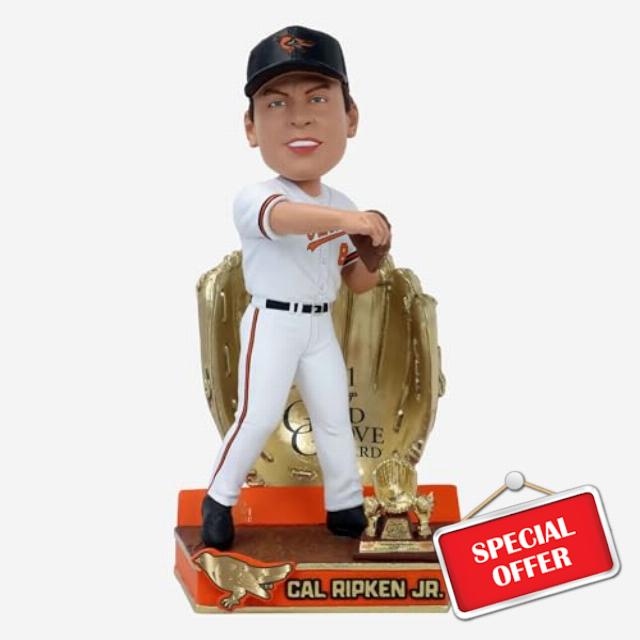 Cal Ripken Jr. Baltimore Orioles 1991 Gold Glove Bobblehead MLB Baseball