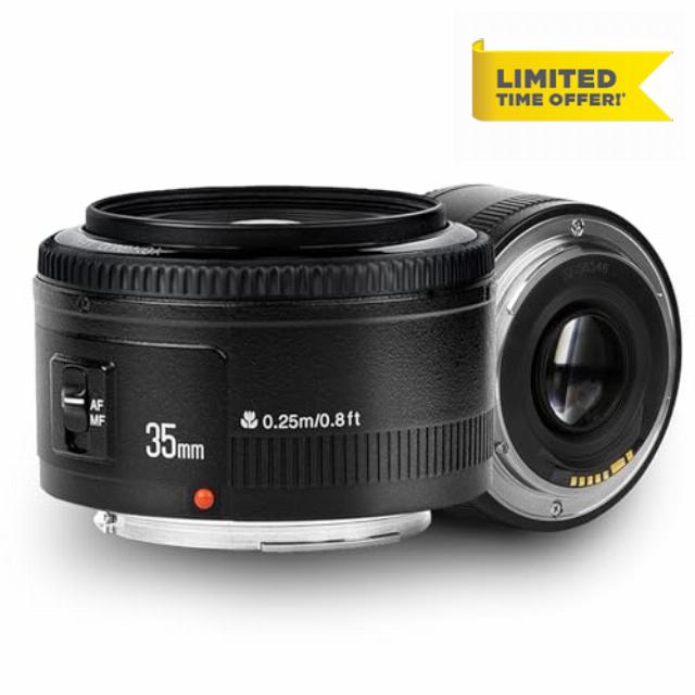 YONGNUO 35mm f/2.0 Wide-Angle Lens for Canon EF Mount