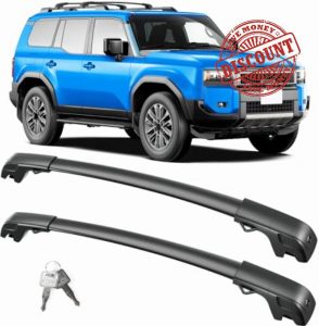 Lockable Roof Rack Cross Bars 220lb Compatible with 2024 2025 Toyota Land Cruiser 250 /Lexus GX550 with Raised Side Rails