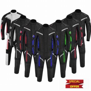Motorcycle Suit 2 Pieces Waterproof Motorbike Jacket Biker Trouser Motocross Protective Pant Armor CE Approved