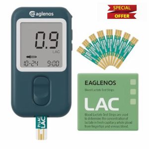 Lactate Meter Test Kit - 50 Strips and 1 Meter For Athletic Performance Monitoring（Not include the batteries）