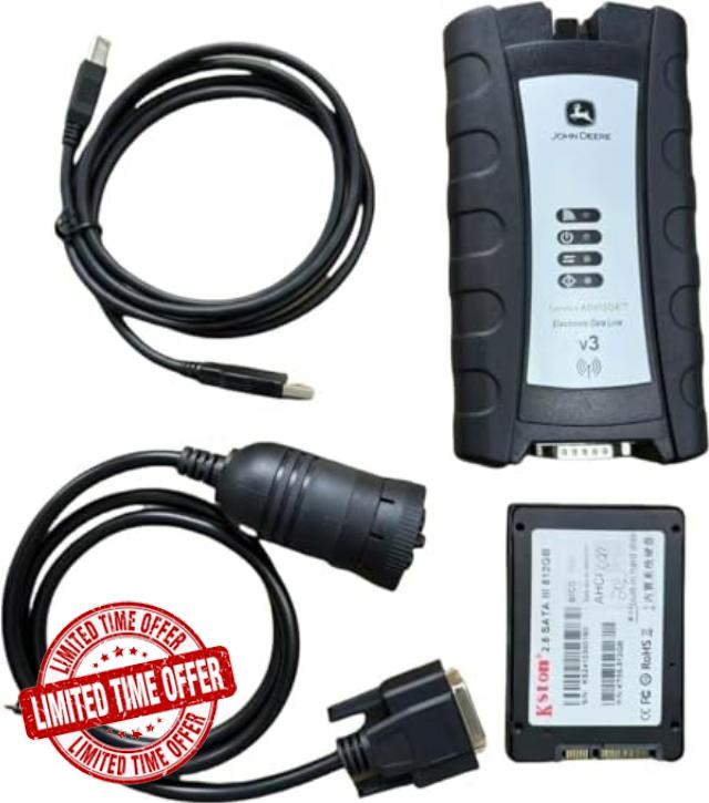 for EDL V3 Agricultural Truck Farm Tractor Construction Diagnostic Adapter Service Scanner Tool for John DEE EDL V3 V2 with 5.3 SSD Software