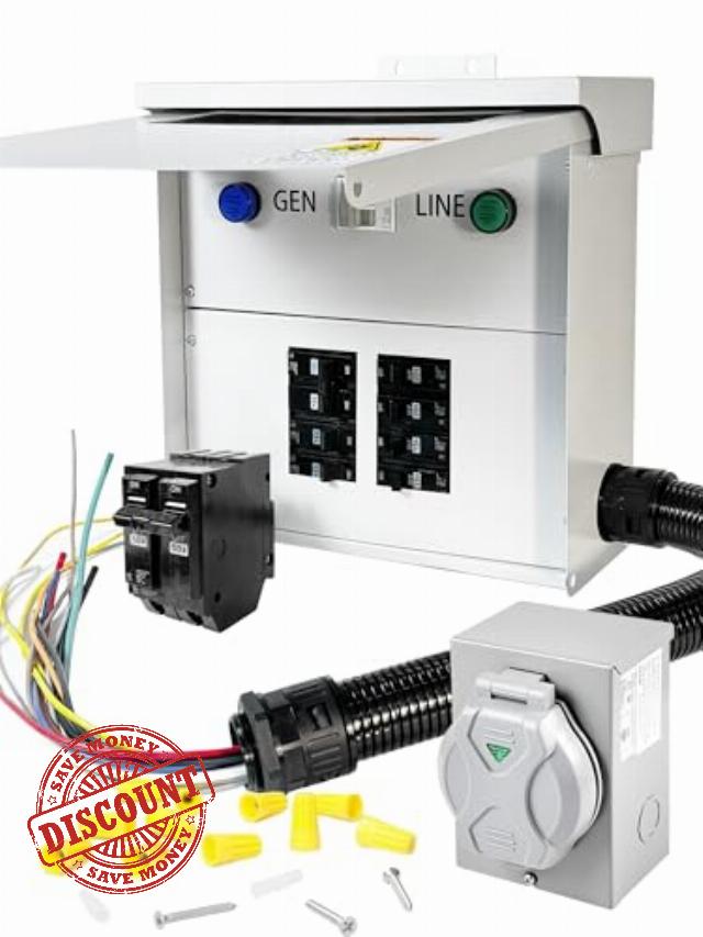 50 Amp Transfer Switch Kit with Multiple 50A
