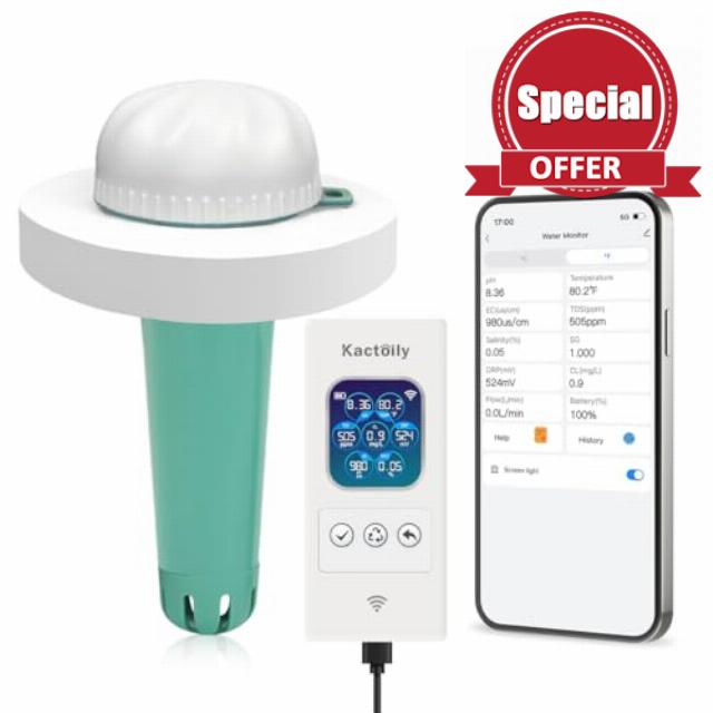 New Digital Pool Water Tester & Smart Pool Monitor for Chlorine