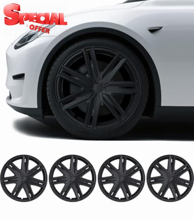 19 Inch Wheel Cover hubcaps Compatible with Tesla Model Y Wheel Cover