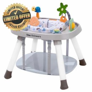 Time Followers® Baby Activity Center | 3-Stage 4Modes Standing Play Table | Baby Essential