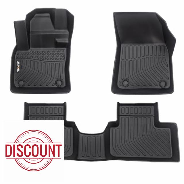 AIPOIL® Floor Mats & Cargo Liner Set for 2019-2025 Volvo XC40 All Weather Protection TPE Anti-Slip Automotive Full Set Custom Car Mats Accessories - Black