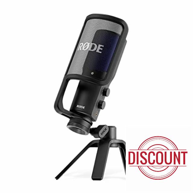 RØDE NT-USB+ Professional-Grade USB Condenser Microphone For Recording Studio Quality Audio Directly To A Computer Or Mobile Device