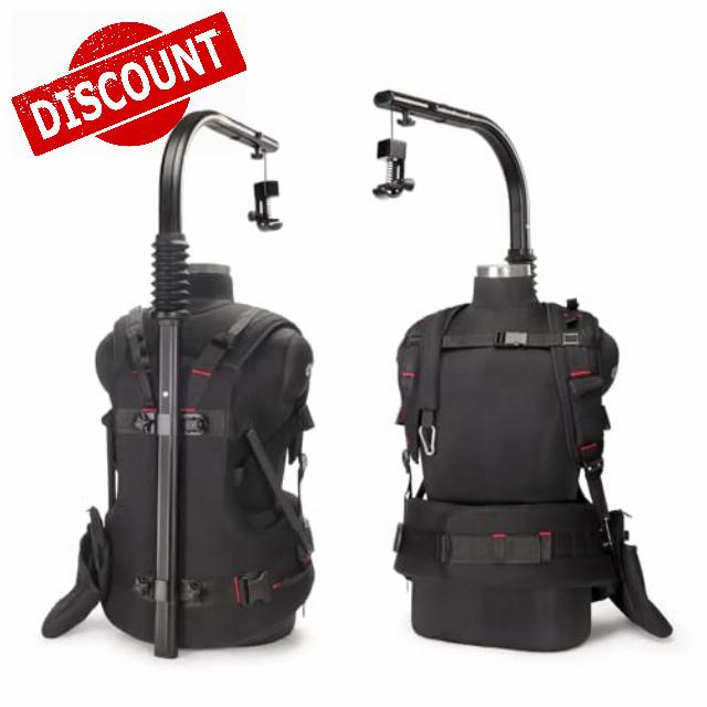 FLYCAM Flowline 750N Professional Ergonomic Camera Support Vest. Supports Payloads 15-19kg (33-42lb). Includes 18.5" Top Bar with 5" Arm Extension. Minimum Weight Required 15kg/33lb