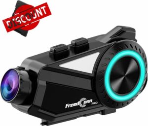 FreedConn R3 PRO Motorcycle Helmet Bluetooth Headset with Camera Recorder