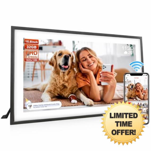 Frameo 15.6 Inch Large Digital Photo Frame
