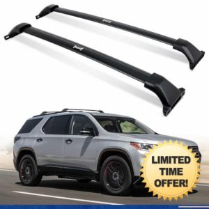 330 LBS Upgraded Roof Rack Fit for Chevy Traverse 2018 2019 2020 2021 Cross Bar Crossbars Luggage Carrier Bars Cargo Bar