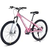 20/24 Inch Kids Mountain Bike, Kids' Bicycles for Girls and Boys Bikes Ages 8-12, Mountain Bikes ...